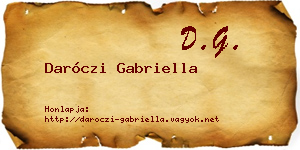 Daróczi Gabriella névjegykártya