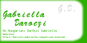 gabriella daroczi business card