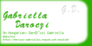 gabriella daroczi business card
